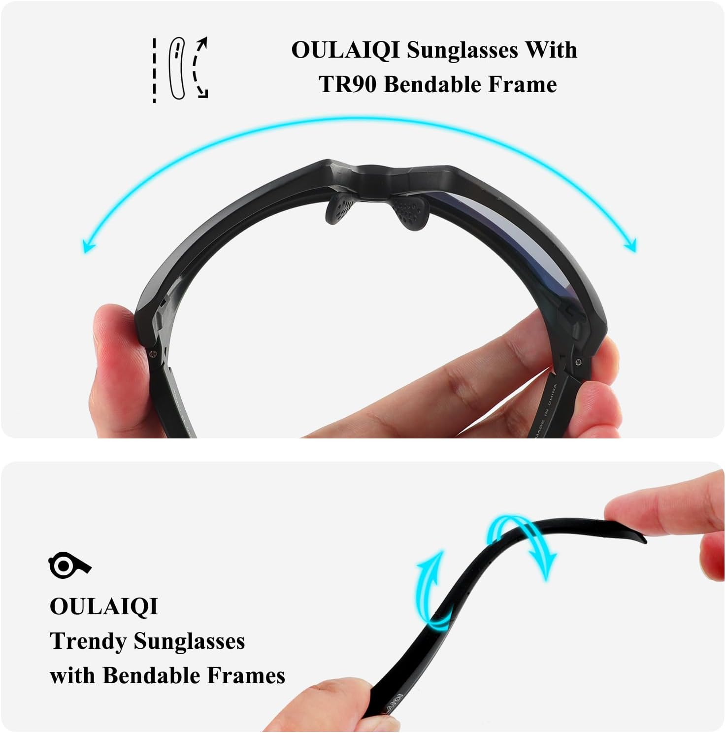OULAIQI Cycling Glasses Baseball Sunglasses for Men Women UV400 Protection for Running Softball Volleyball Sports Sunglasses