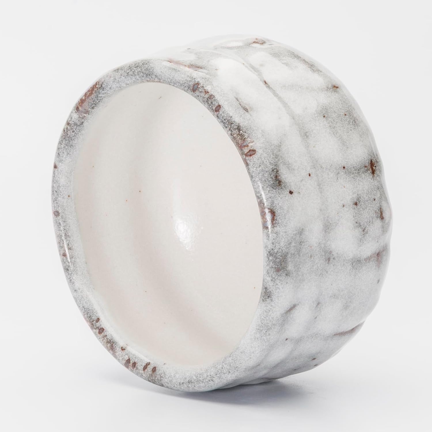 Mino Ware 505-05 Matcha Bowl, Matcha Rice Bowl, Tea Ceremony, Diameter Approx. 4.7 inches (12 cm), Tataki Matsushino White, Made in Japan