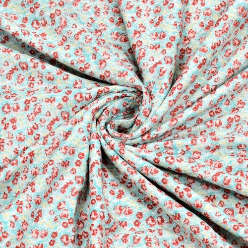 Image of Home Ecstasy 100% Cotton Mulmul Reversible Dohar for Double Bed 210 GSM (86 x 88 inches), Teal
