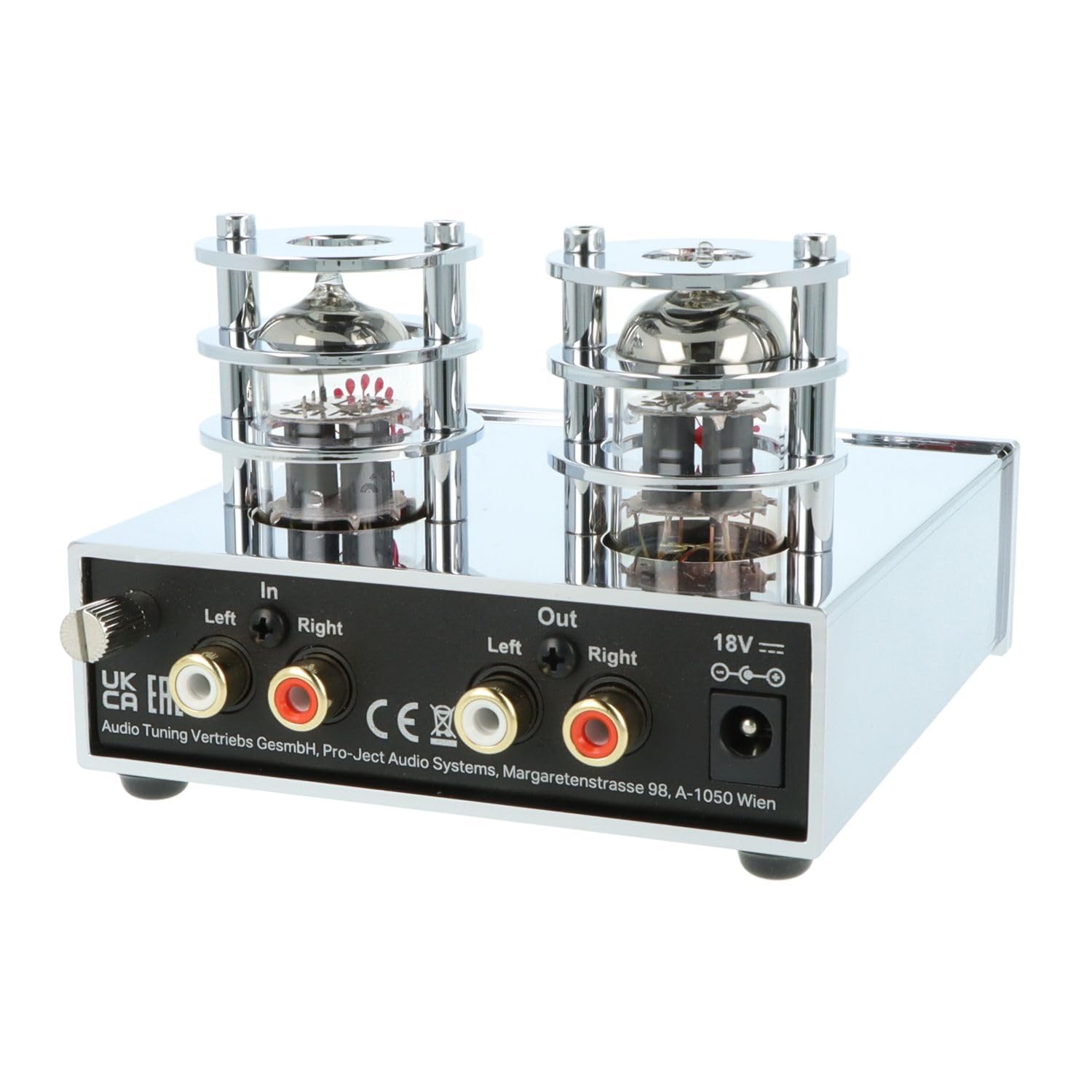 Pro-Ject Tube Box S2 Ultra Chrome Edition wzmacniacz fonowy lampowy - Chrome Edition