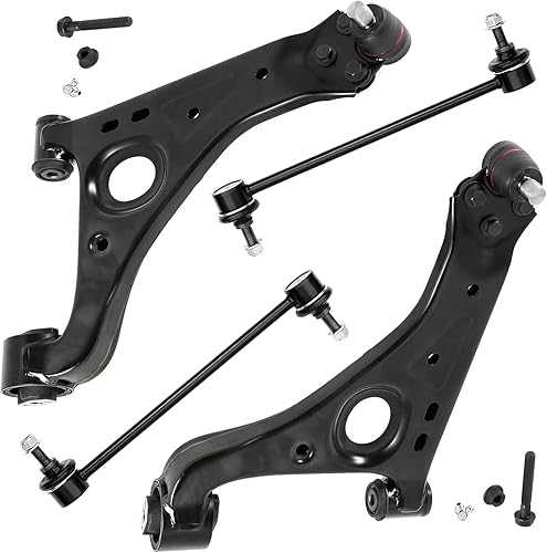 Miniatura 78 de Detroit Axle - Kit de brazos de control delanteros de 4 piezas para Nissan Cube 2009-2014, Nissan Versa 2007-2012 2 brazos de control inferiores con