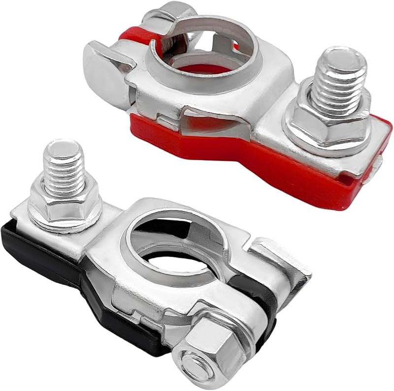 Terminais de bateria automotiva HQRNYP positivo e negativo com conectores 243407F000 e 243407F001 para Nissan – Par