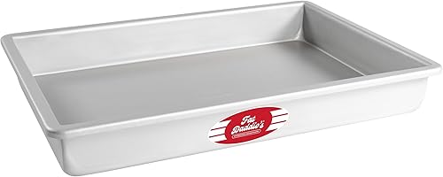Fat Daddio's POB-10152 Sartén de aluminio anodizado para tarta de 10 x 15 x 2 pulgadas