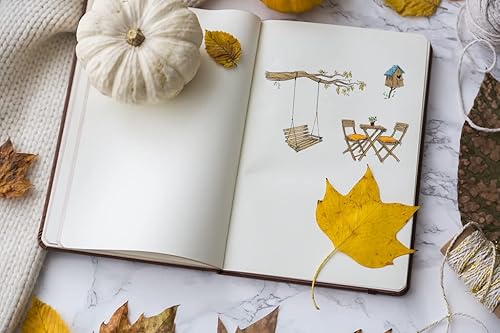 Miniatura 4 de Sellos transparentes de otoño para hacer tarjetas y decoraciones de álbumes de fotos, sellos transparentes de árbol de columpio de jardín, palabras