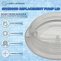 Vista 7 de Poolzilla SPX3100D - Tapa de repuesto para bomba de piscina Hayward Super II Series SP3000, modelos SP3007, SP3010, incluye junta tórica, tapa