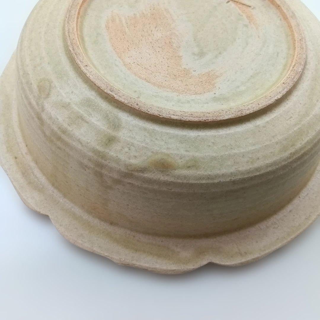 黄瀬戸 大根の絵鉢