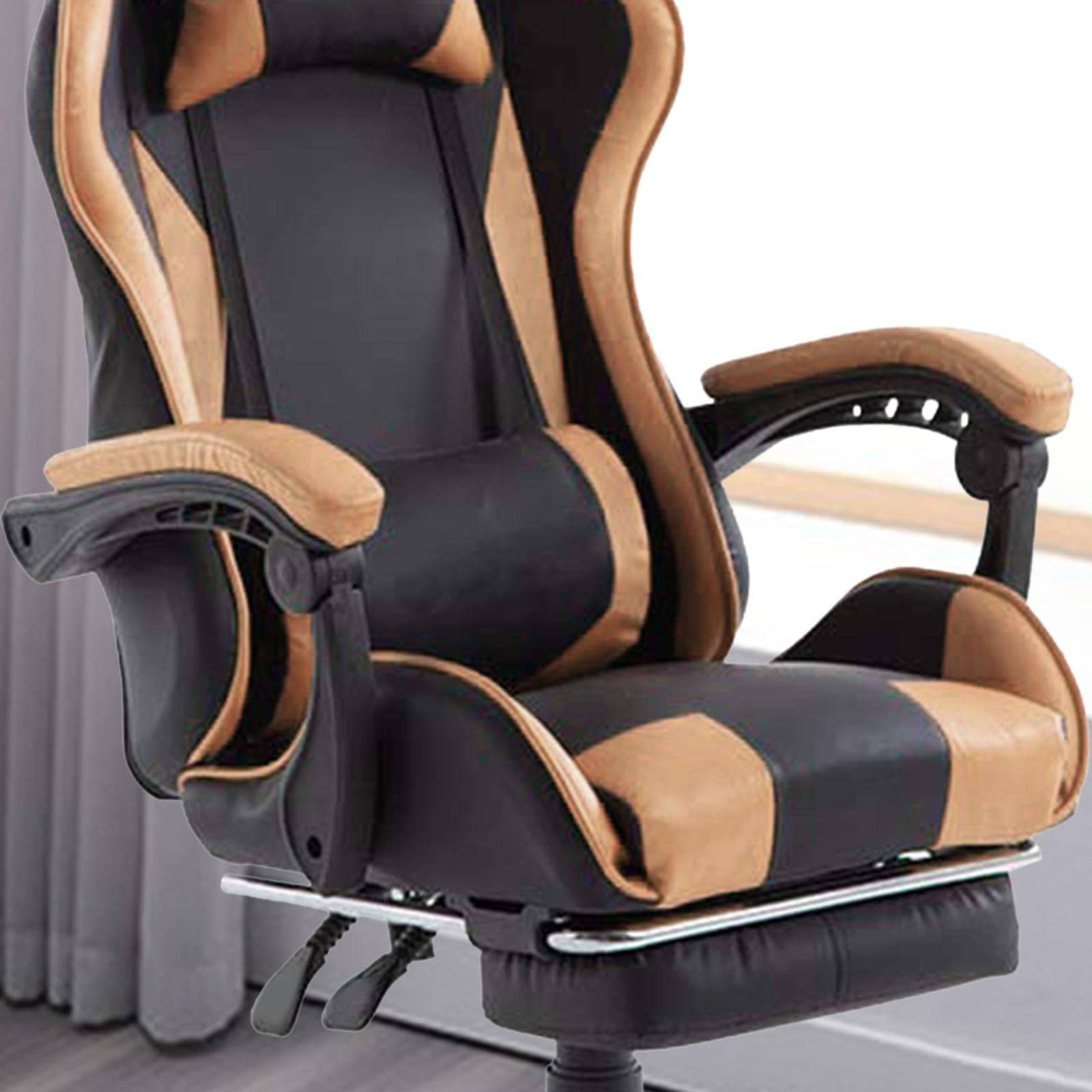 Braccioli Per Sedia Da Ufficio O Gaming | Accessorio Di Ricambio Leggero | Regolabile A 135° | Stile B - Foto 3