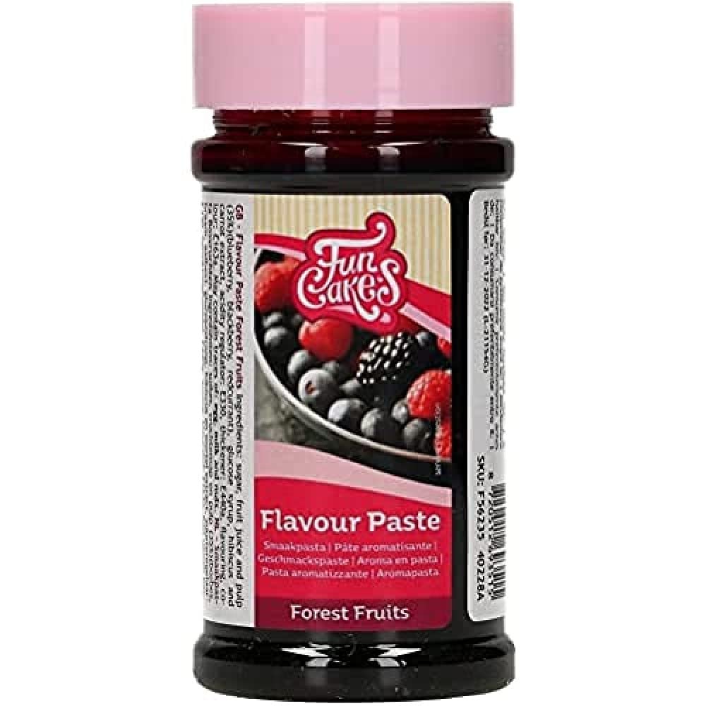 FunCakes Flavour Paste Forest Fruits: Food flavourings, Great Taste, Perfect for Cake Decorating, Suitable for Batter and Fillings. 120 g.