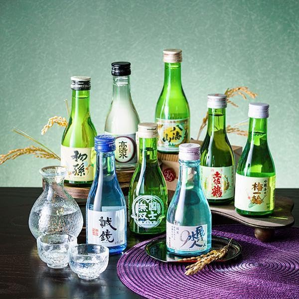Amazon.co.jp: 日本酒 セット 飲み比べ ギフト ミニ 8選-vol.1 王道