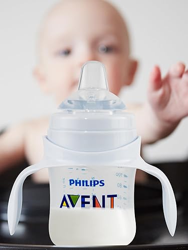 Miniatura 7 de Kit de conversión suave para biberón anticólicos Philips Avent, kit de transición para niños pequeños con boquilla de silicona para sorber, popote
