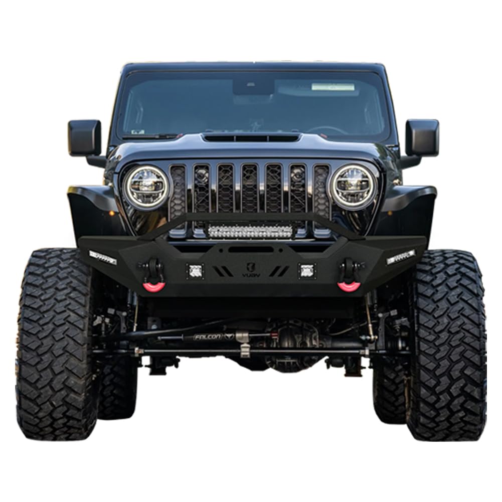 Vijay Front and Rear Bumper Compatible with 2018-2024 Wrangler JL/JLU