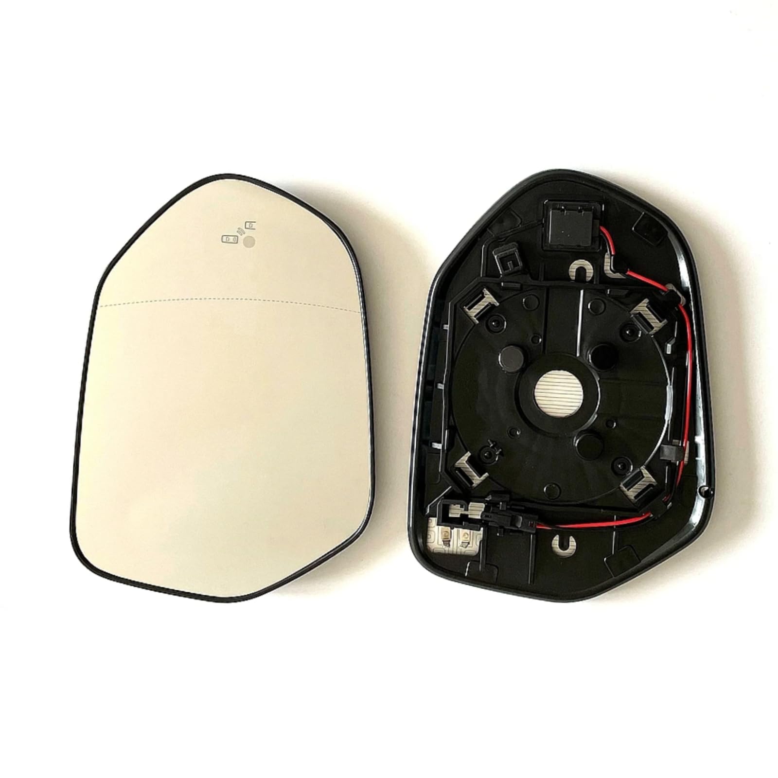 Espejo gran angular calefactado con advertencia de punto ciego para Toyota Camry y Prius 6