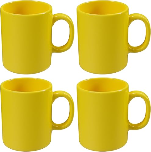 Miniatura 11 de Omniware Teaz Cafe - Juego de 4 tazas de café clásicas de 11 onzas, tazas de café de gres vintage, nostálgico inspirado en los años 50, estética