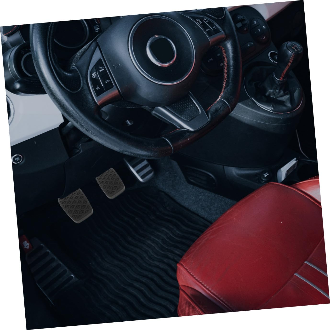 1Pair Car Rubber Brake Clutch Pedal Pads Non Slip Accelerator Foot Covers for Enhanced Grip and Comfort Durable Rubber Material Car Supplies for All Vehicles