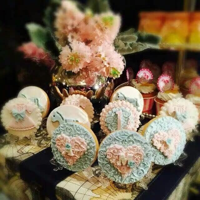 Miniatura 2 de Molde de encaje comestible de azúcar cuadrado para tartas de silicona en relieve Estera de estampado de fondant con textura de impresión de encaje,