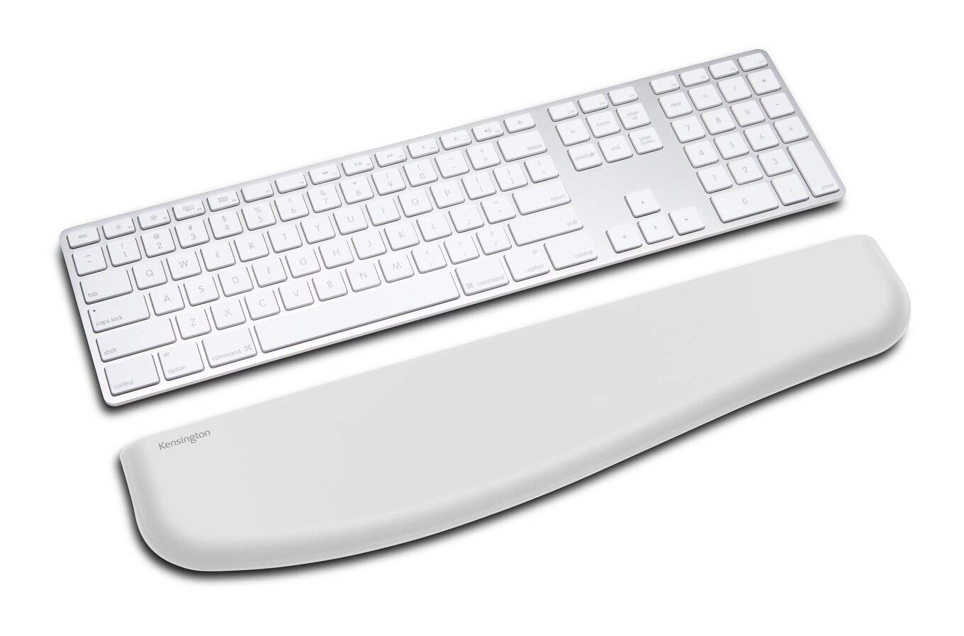 Repose Poignets Ergonomique Repose-Poignets Pour Clavier - Gris Simili Cuir - Confort Ergonomique Kensington Ergosoft