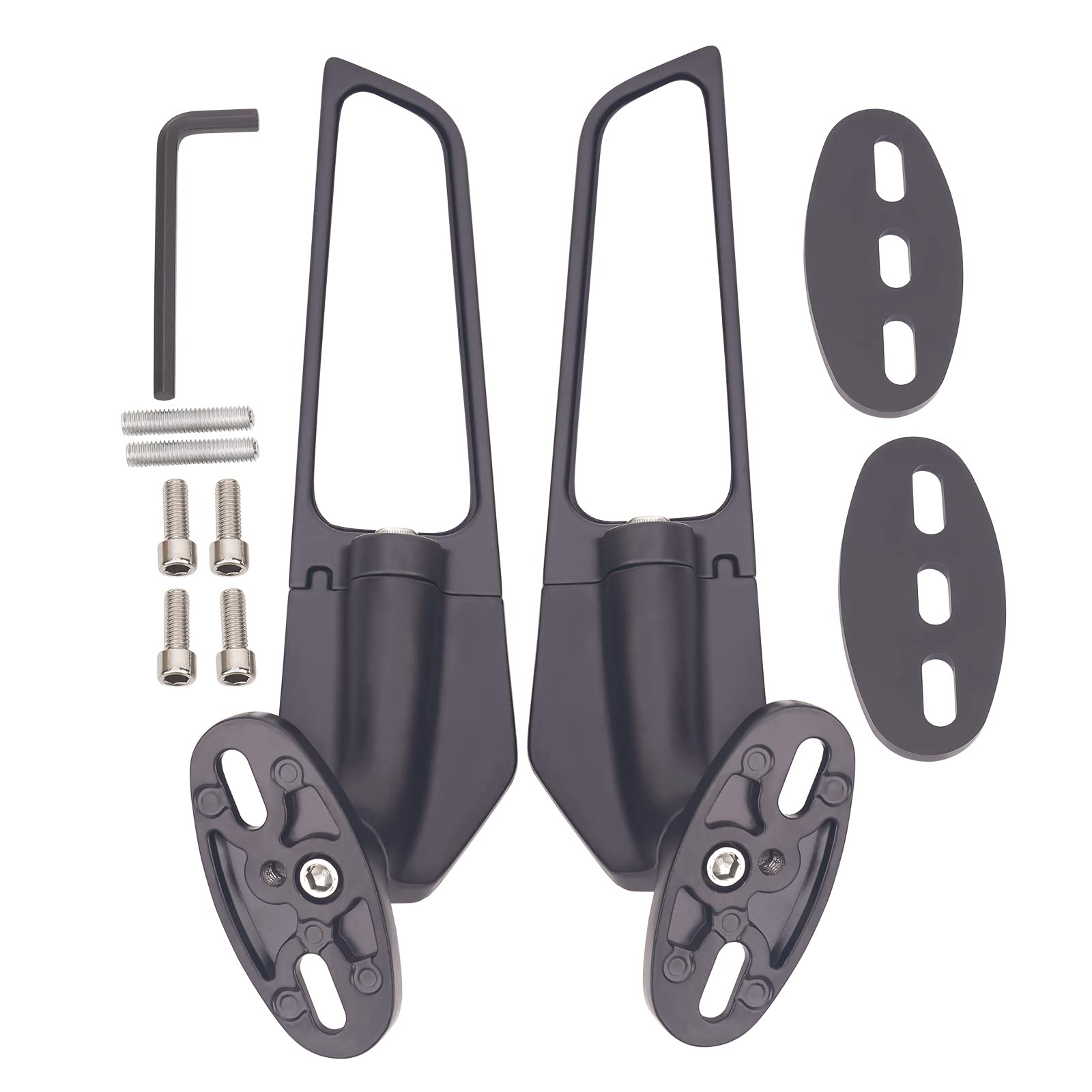 AHL 1 paire d'accessoires de rétroviseur de moto Compatible avec Honda CBR600F4i 2001-2006/CBR600R 2016-2021/CBR600RR 2003-2017