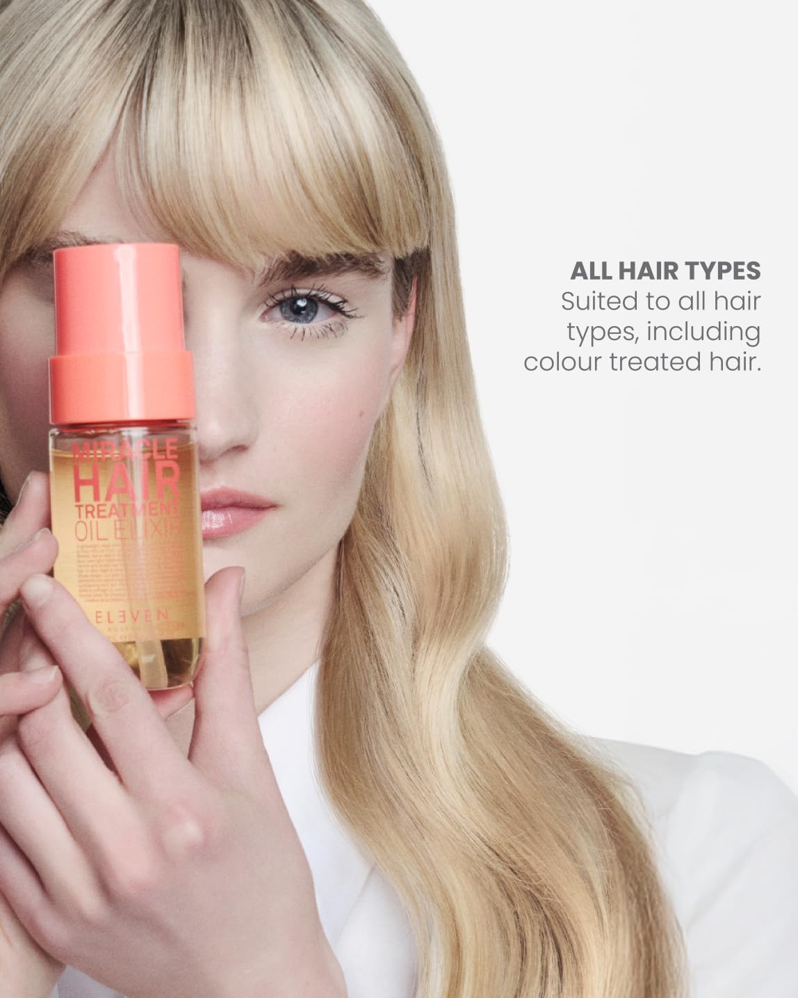 ELEVEN Australia Miracle Hair Treatment Oil Elixir – Haaröl mit Peptiden, Marula & Argan Öl – Reduziert Frizz, beugt Spliss vor, für Glanz & Geschmeidigkeit – für alle Haartypen – 100 ml