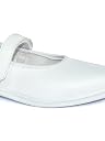 AJANTA Velcro School Shoe for Girls (White, UK Footwear Size System, Big Kid, Numeric, Medium, 6) gallery image