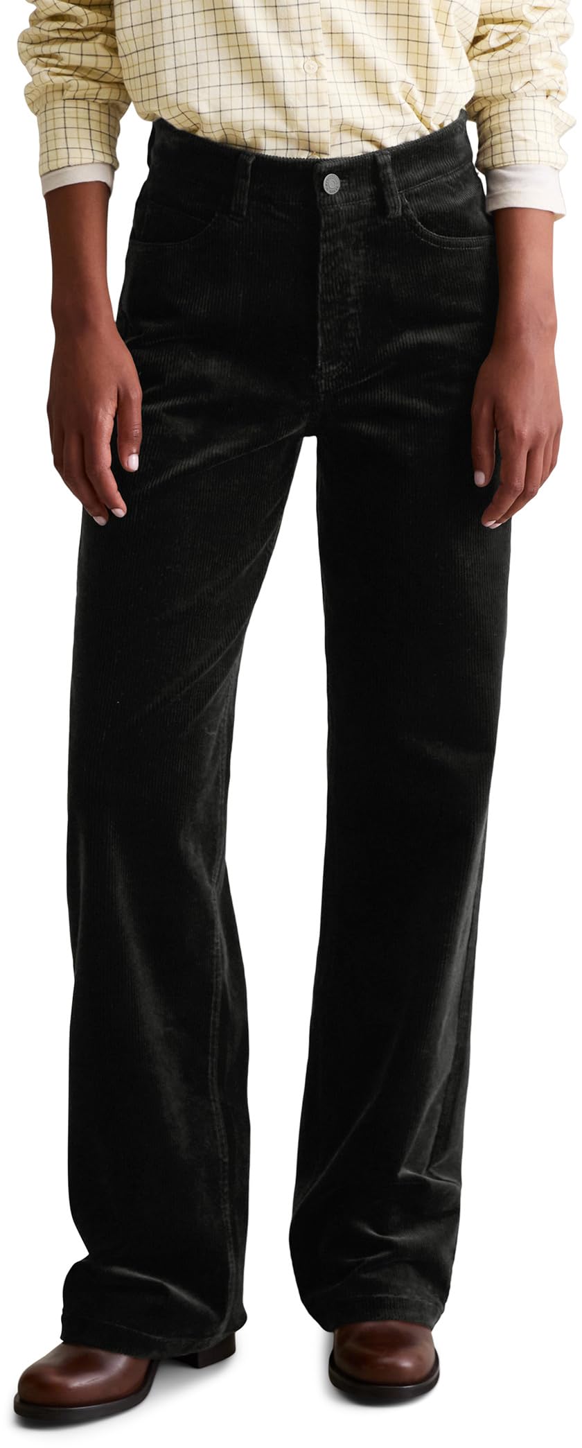 Marc OߴPolo Denim Damen Cordhose mit Stretch-Anteil Straight Leg