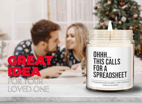 Miniatura 2 de Vela contable 9oz OOOH, Esto llama, Oficina Contabilidad Asesor Financiero Colegas Analista Impuesto CPA Hoja de cálculo Auditor Contable