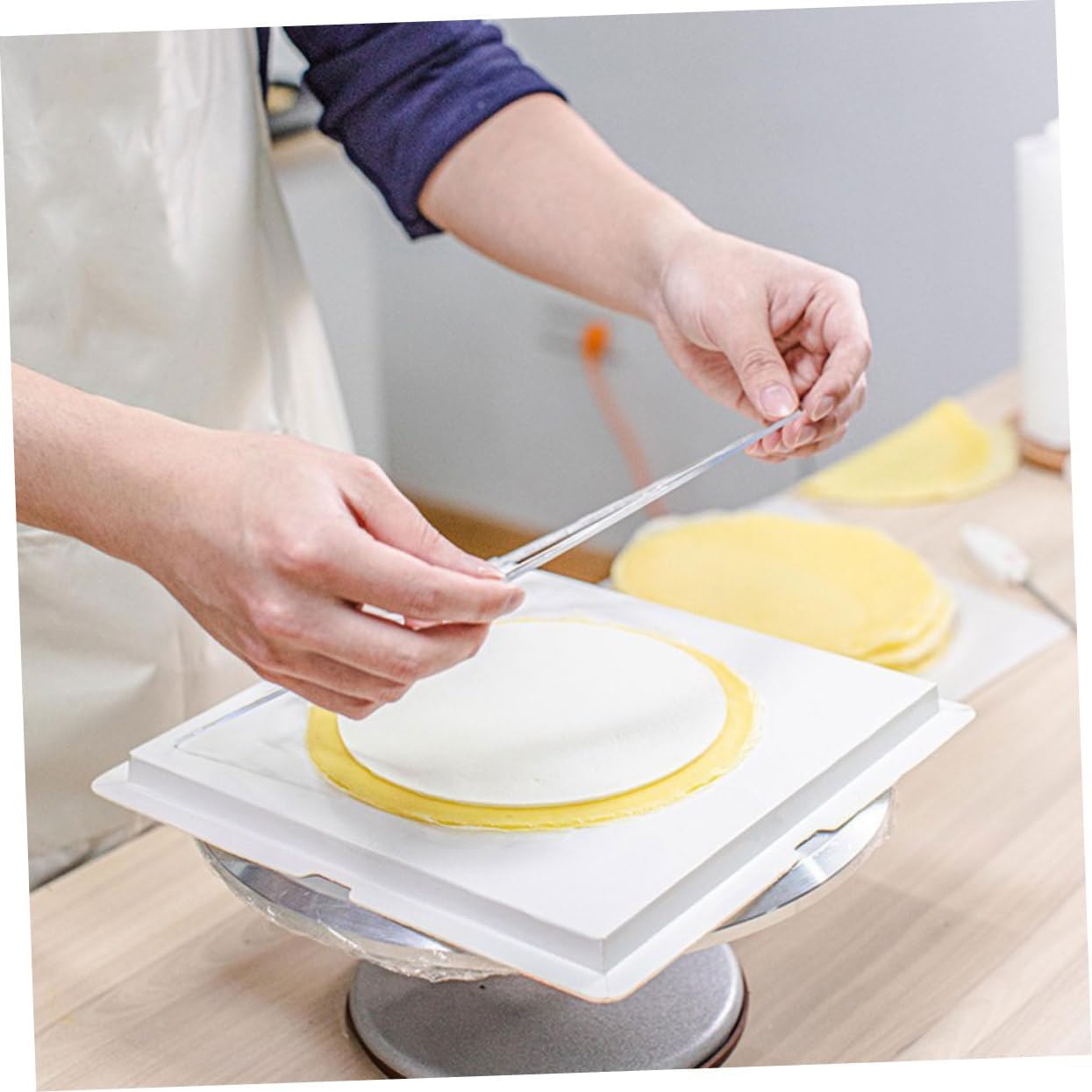 4pcs Cake Mold Set Round Square Pancake Molds for Baking Versatile Baking Tools for Cakes and Desserts for Home Use