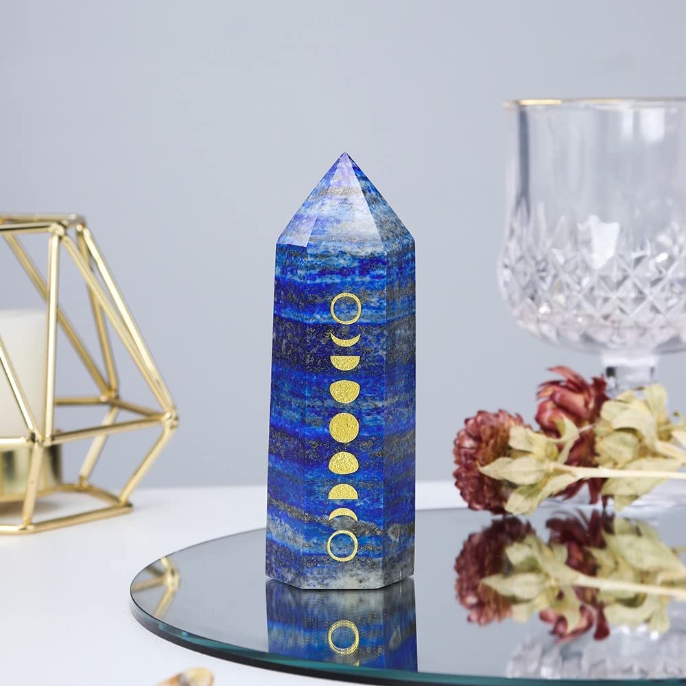 Baguette en améthyste naturelle et quartz rose sculpté pour rituel bien-être