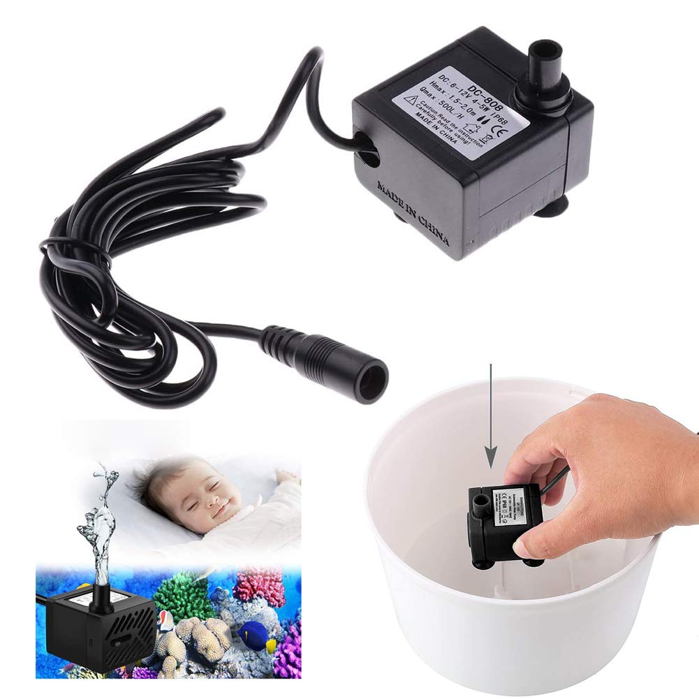 Hsthe Sea 500L/H Solarbrunnenpumpe - Mini Tauchpumpe Für Teich, Aquarium & Garten, Geräuscharm & Wasserdicht