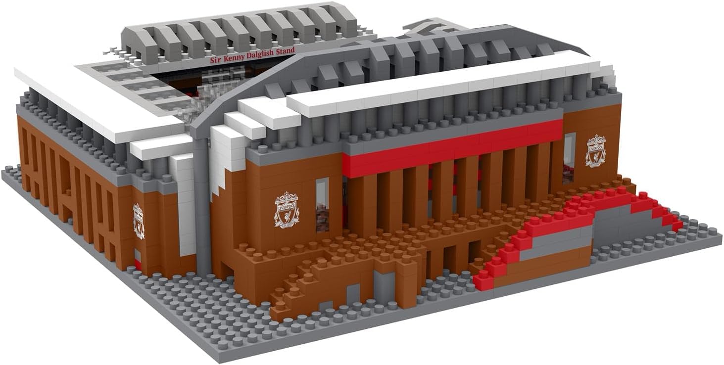 FOCO Oficjalny produkt licencjonowany Liverpool FC Anfield BRXLZ kamienie 3D mini stadion piłkarski zestaw budowlany