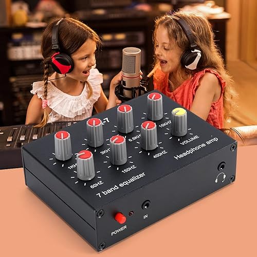Miniatura 2 de EQ-7 Amplificador de auriculares de audio para automóvil Ecualizador de ecualizador de 7 bandas Ecualizador de audio de 2 canales Ecualizador de