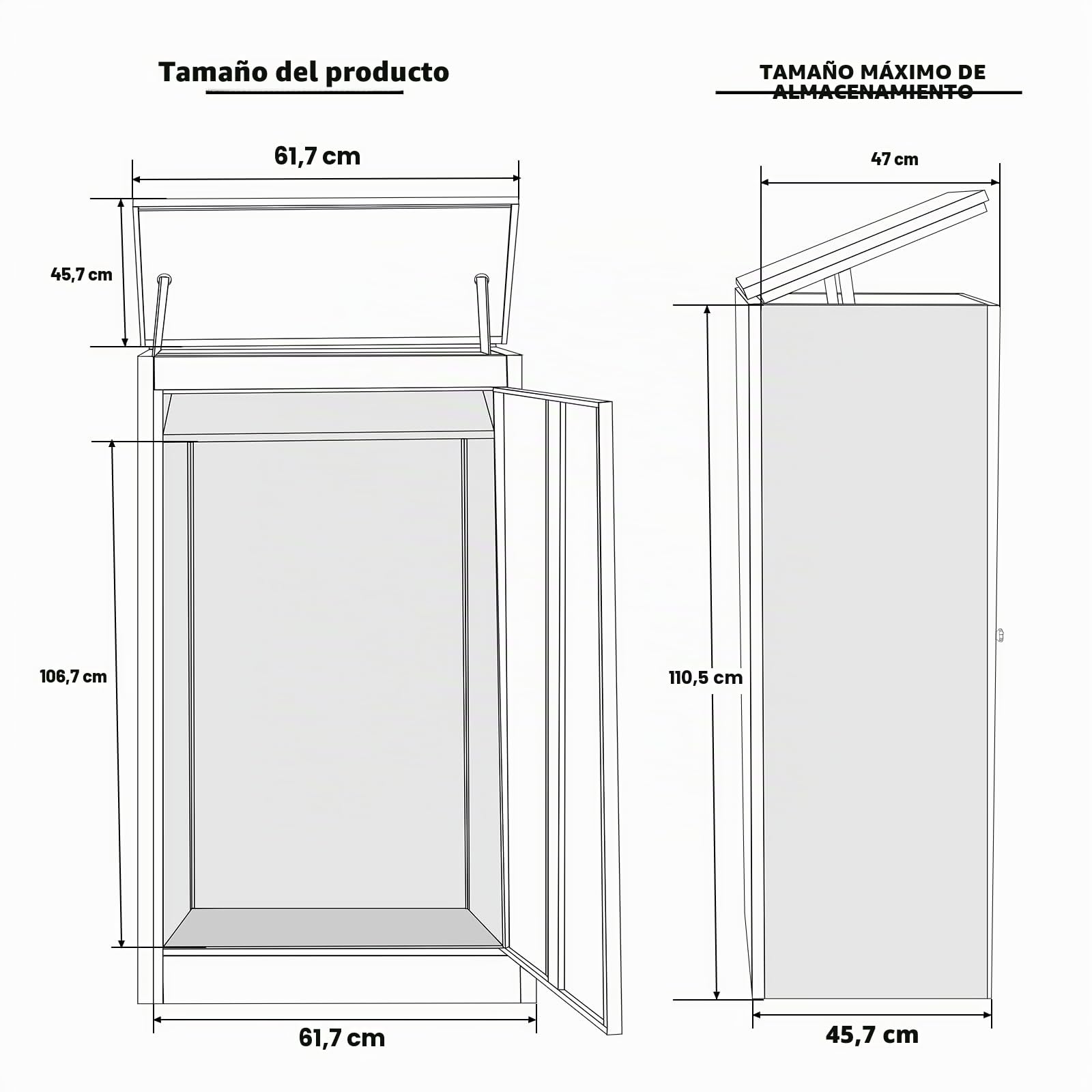 Buzón para exteriores, caja de paquetes con cerradura de combinación, acero inoxidable con recubrimiento en polvo, funcionalidad impermeable y antirrobos (63 x 48 x 112 cm)