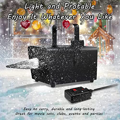 Telbum Snow Machine, 800 Watt High Output Snowflakes Making Machine, Snow Maker With Wireless Remote Control For Kids Parties Stage Christmas Holidays #TOP1