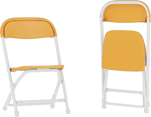 Miniatura 62 de Flash Furniture Paquete de 2 sillas plegables de plástico blanco para niños Blanco,Negro -,Azul,Marrón,Borgoña,Amarillo