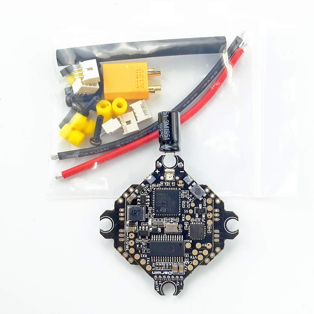 Accessori per droni for FPV F411 AIO Controller di Volo for Whoop blheli_s betaflight F4 15A OSD BEC BL_S 1-3S 4 in 1 ESC for Rc Drone FPV da Corsa sostituibile