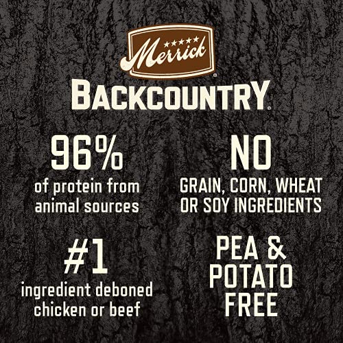 Merrick Backcountry Grain Free Real Beef & Chicken Dinner Wet Dog Food Variety Pack - (12) 12.7 Oz Cans #TOP1
