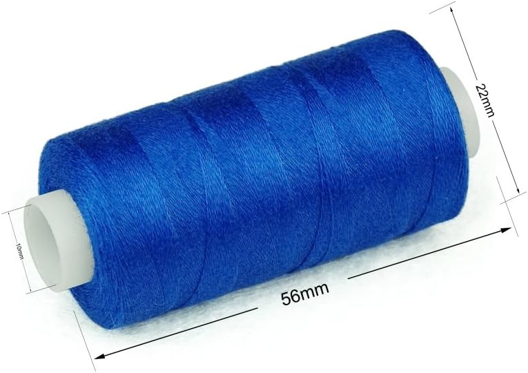 Simthread 20 Colors All Purposes Mercerized Cotton Quilting Thread 50wt 3 Plies for Piecing Sewing Embroidery etc - 550 Yards Each