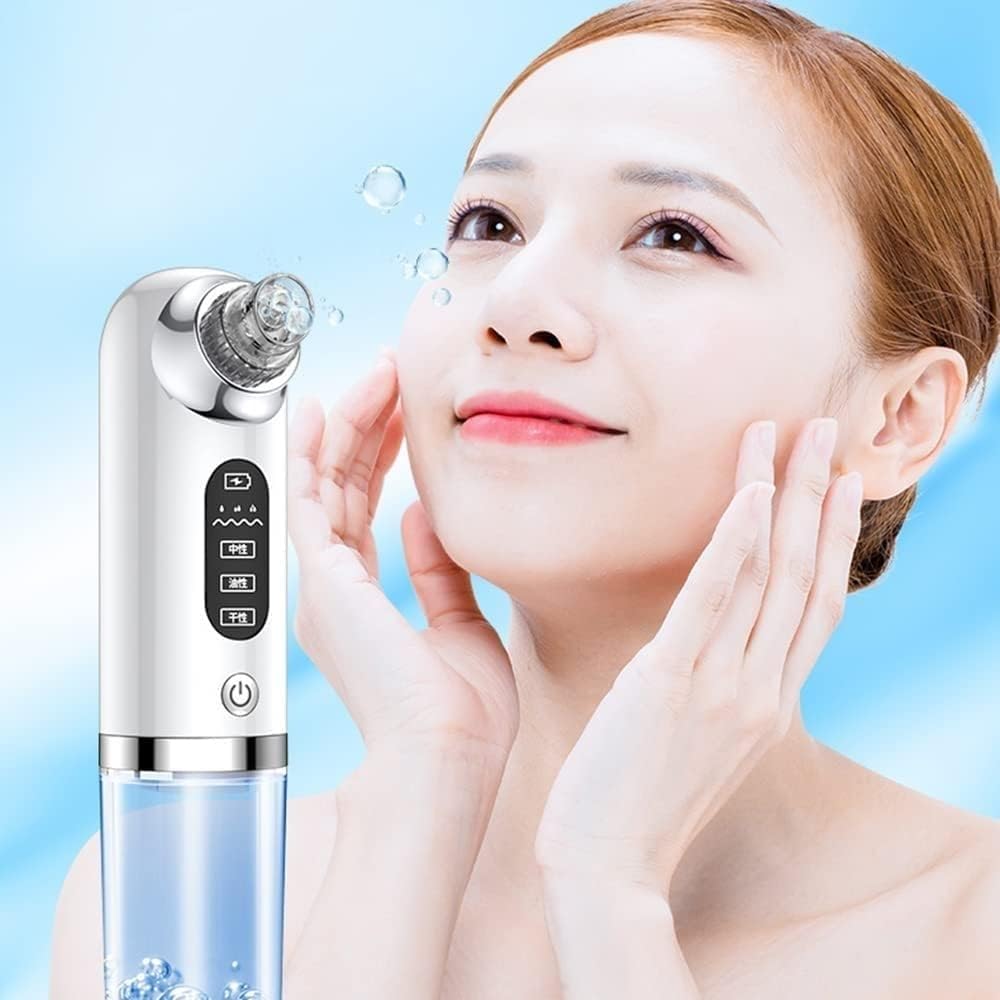 Estrattore di punti neri Aspirapori elettrico ricaricabile Punti neri Punti bianchi Acne Comedone Estrattore di brufoli Pulitore for pori del viso Kit for rimozione punti neri 6 Sonde di aspira