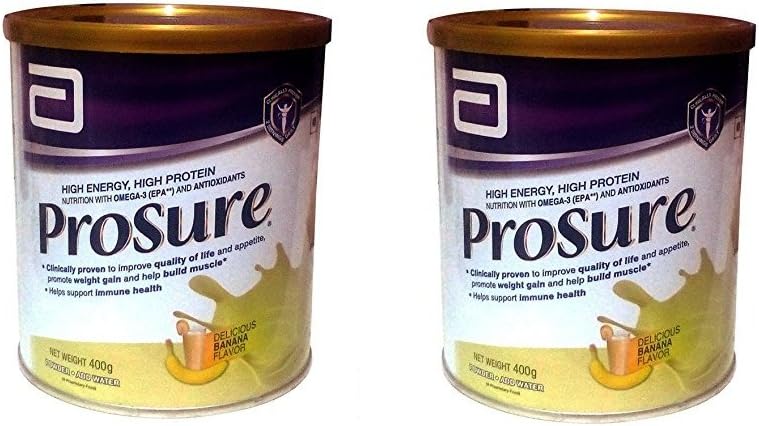 Abbott Prosure 400 gm Banana for Weight Gain Nutrition Cachexia Lean Mass Gain Anorexia pack of 2