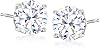 Ross-Simons Round CZ Stud Earrings in 14kt White Gold