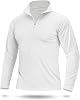 Boladeci Mens UPF 50 Sun Shirts 14 Zip Long Sleeve SPF UV Protection Lightweight Quick Dry Quarter Zip Golf Shirts