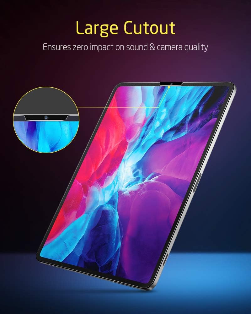 ESR 3-Pack Matte Screen Protector for iPad Pro 12.9" 2018, High Sensitivity, Anti-Glare Fingerprint-Resistant Matte Finish, Crack-Resistant PET, with Free Installation Tool