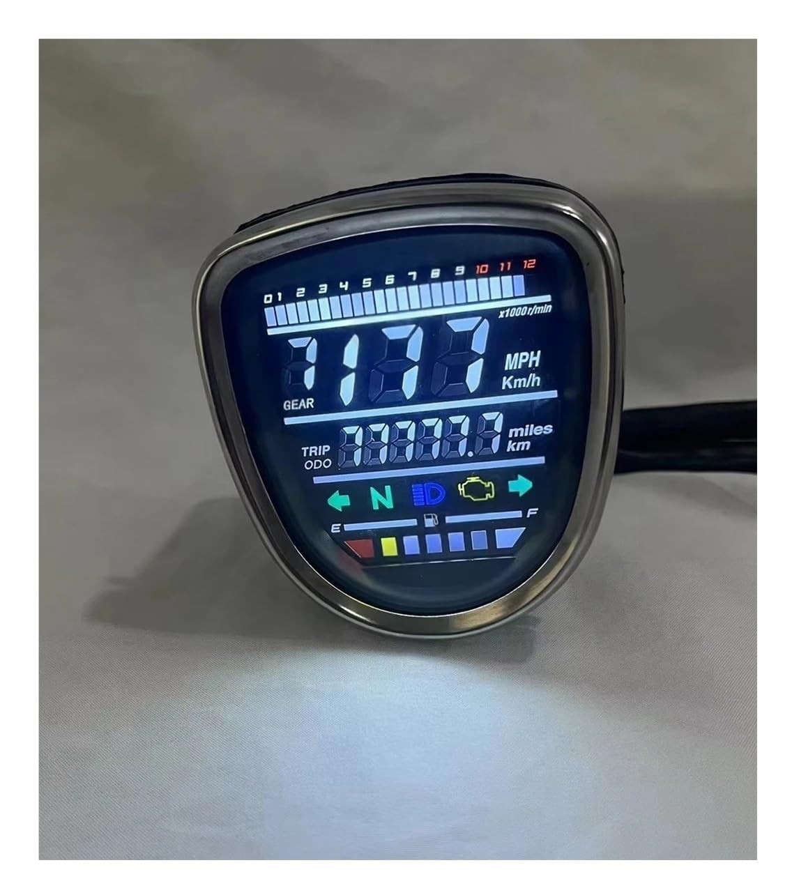 Moto Compteur Motorcycle Tachometer Assembly LED Digital Instrument su&itable for C50 C70 C90 Passport Cub