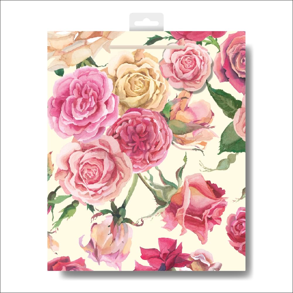 Emma Bridgewater Roses Large Gift Bag Gift Wrapping Accessory 613999 by Woodmansterne