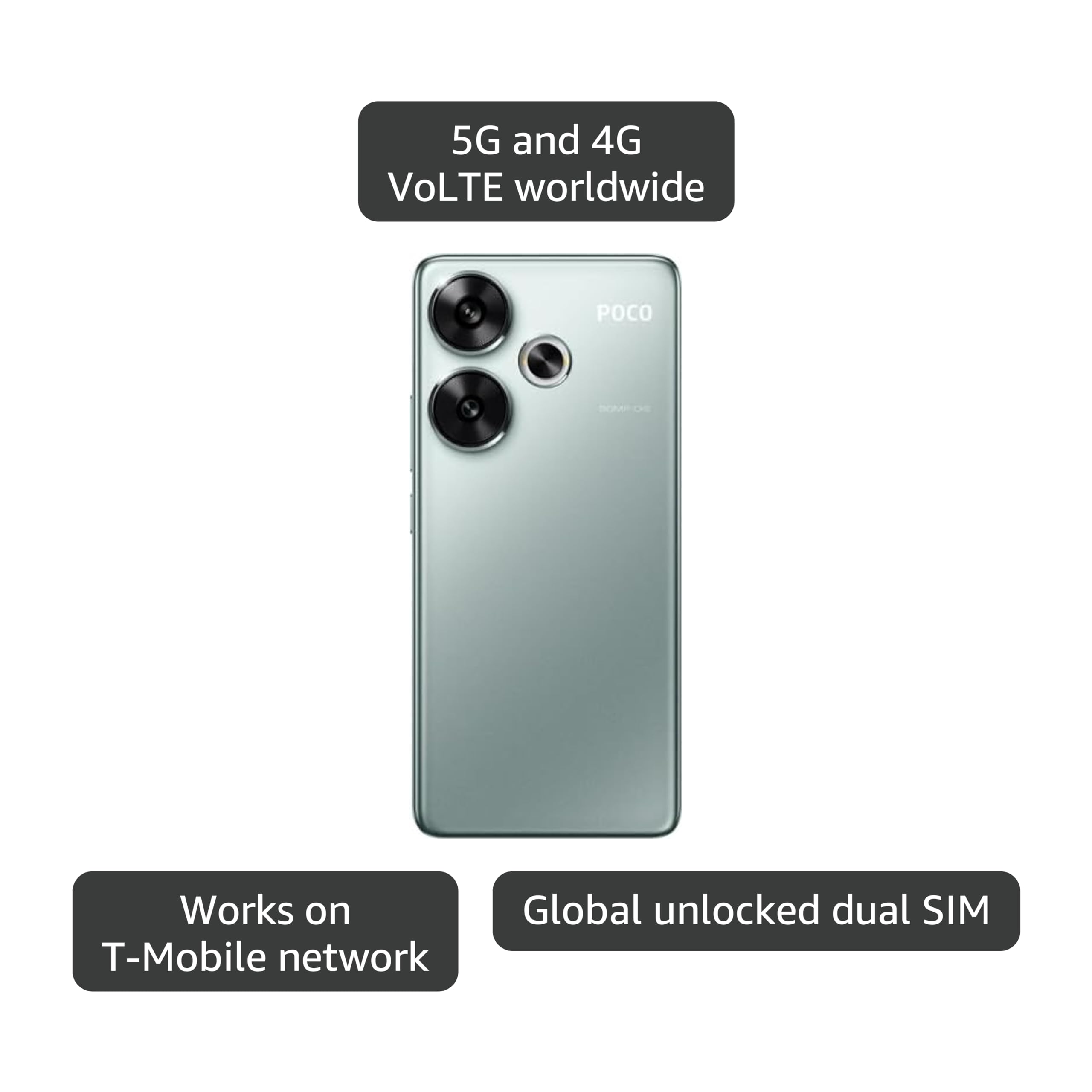 Amazon.com: Xiaomi Poco F6 5G + 4G Lte (for Tmobile Mint Tello