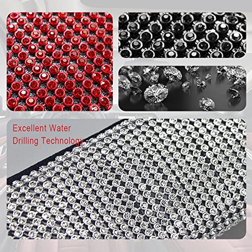 Bling Auto Gear Shift Knob Cover, Car Knob Gear Stick Protector, Leather Auto Gear Shift Knob Cover With Crystal Bling Rhinestones For Girls,Lady, Universal Vehicle Decoration Accessories (Red) #TOP2