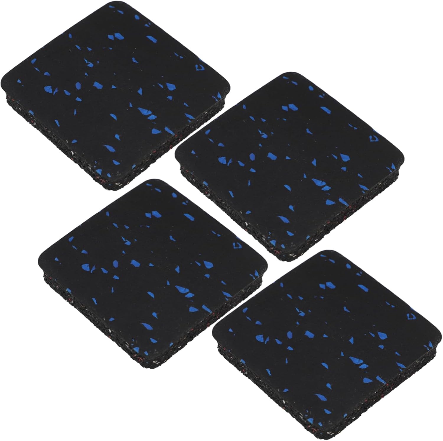 DOITOOL 4Pcs Sound Mat Pads Heavy Duty Vibration Dampening Mats for Treadmills Exercise Bikes Sewing Machines and More Durable Shock Absorbing Floor Protector for Home Gym