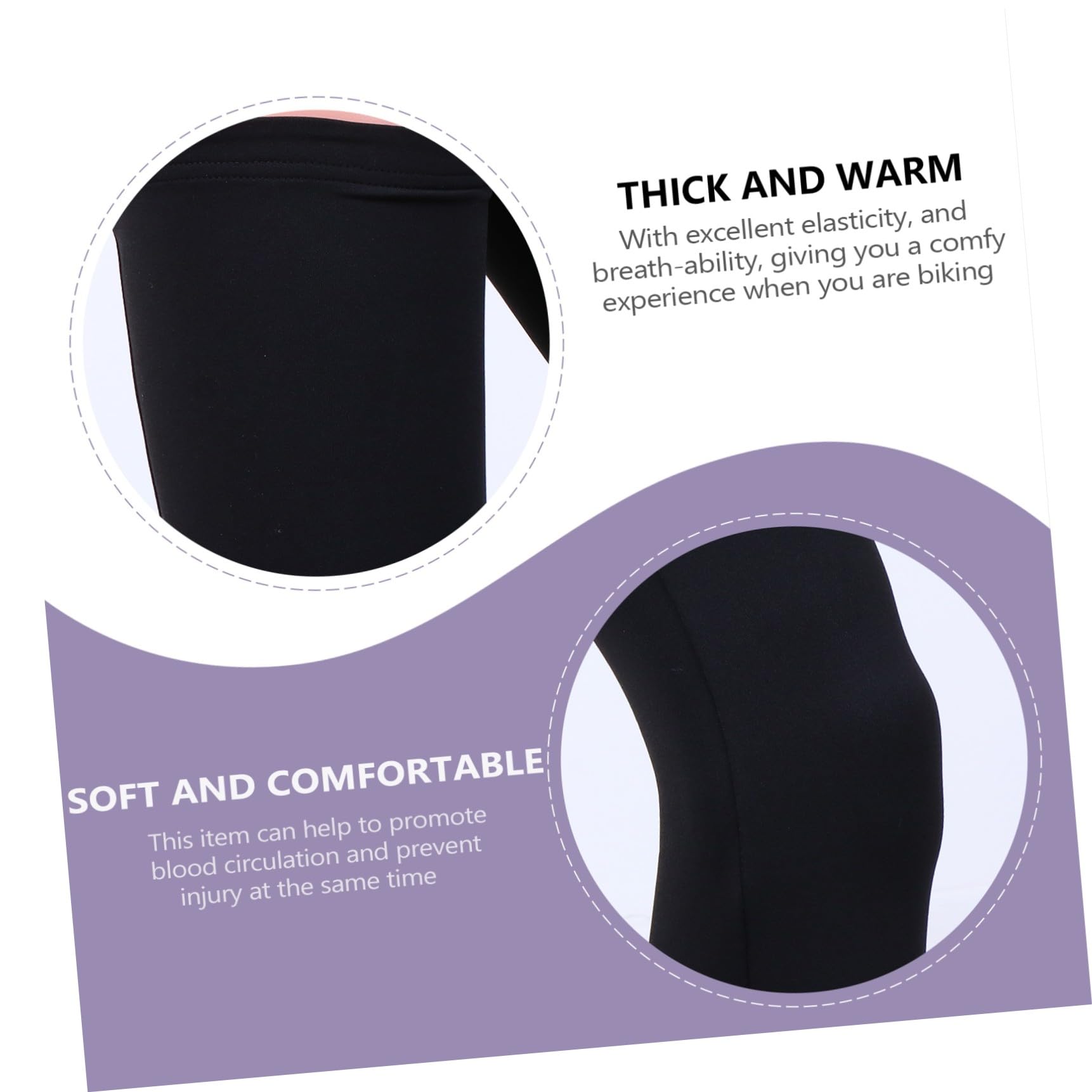 HANABASS 3 Pares Perneras de Compresión para Manga Larga Completa Soporte para Circulación y Protección Térmica para Actividades Deportivas