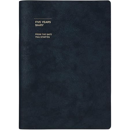 Amazon マークス 手帳 ダイアリー 年号フリー 1月始まり A5正寸 Fyd 5年連用日記 ソフトカバー ネイビー Cdr Fyd02 Nv 育児日記 育児日誌 育児ダイアリー 成長記録 子供 ギフト 日付フリー 日記帳 文房具 オフィス用品