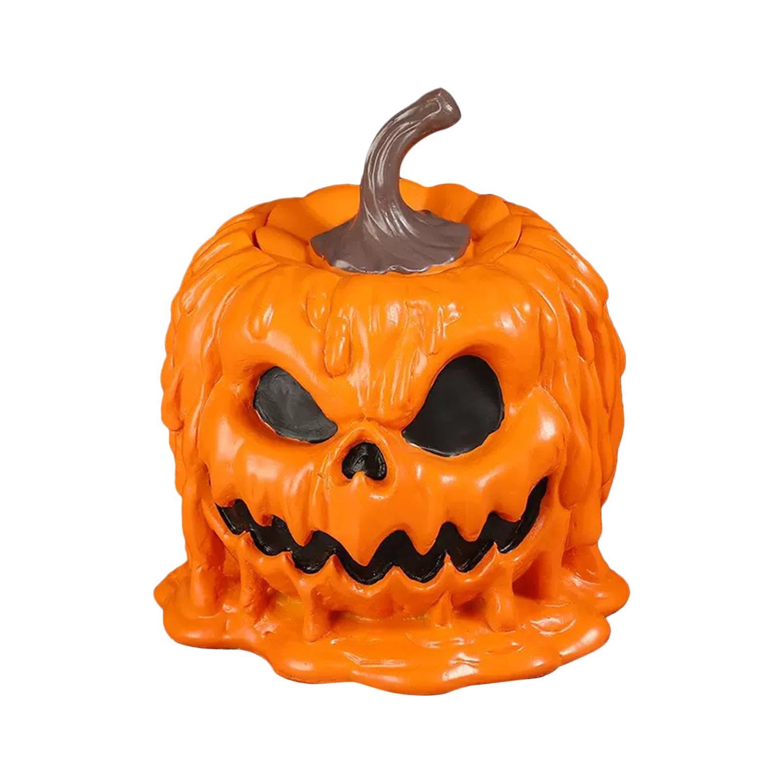 Tarro de galletas de Halloween contenedor de alimentos de cerámica decorativo para el salón