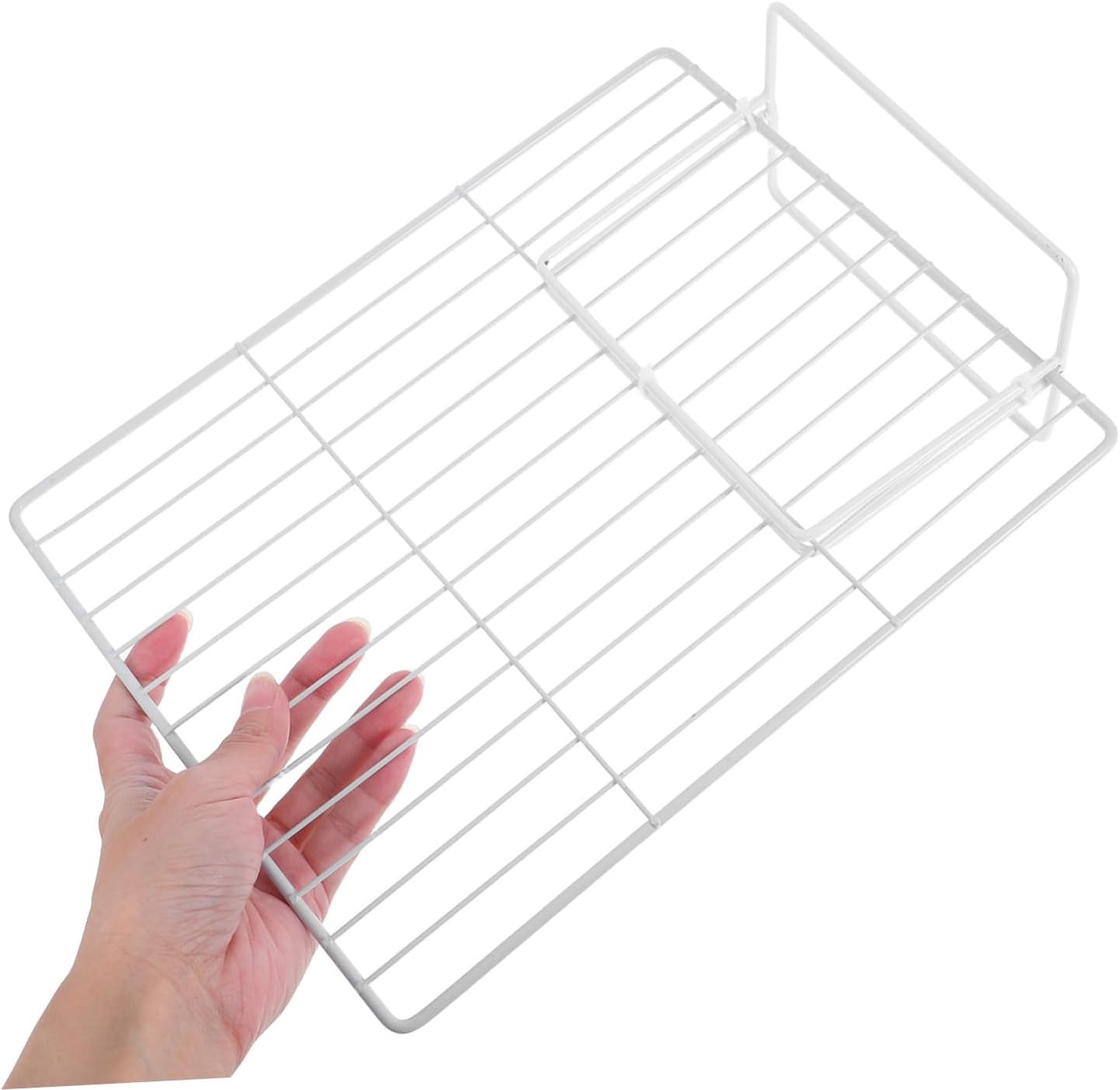 Cabilock 2pcs Freezer Supply Freezer Bins Refrigerator Organizers Metal Shelf Separators for Fridge Door Separator